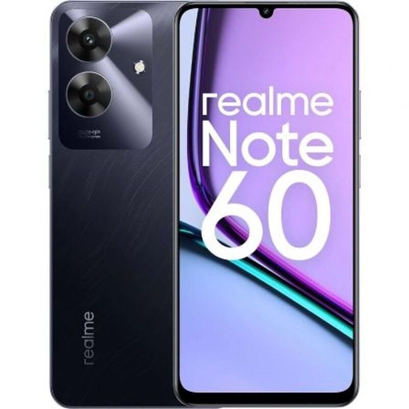 Mobiltelefon für ältere Erwachsene Realme NOTE 60 4-128 BK Octa Core 4 GB RAM 128 GB Schwarz 6,74"